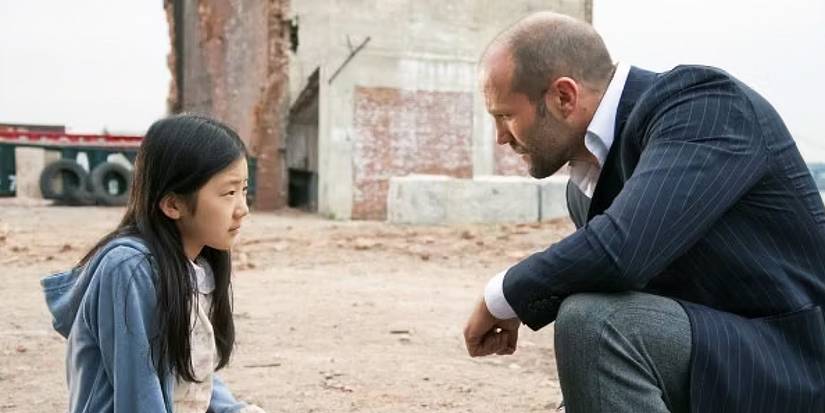 Jason Statham as Luke talking to Mei in Safe