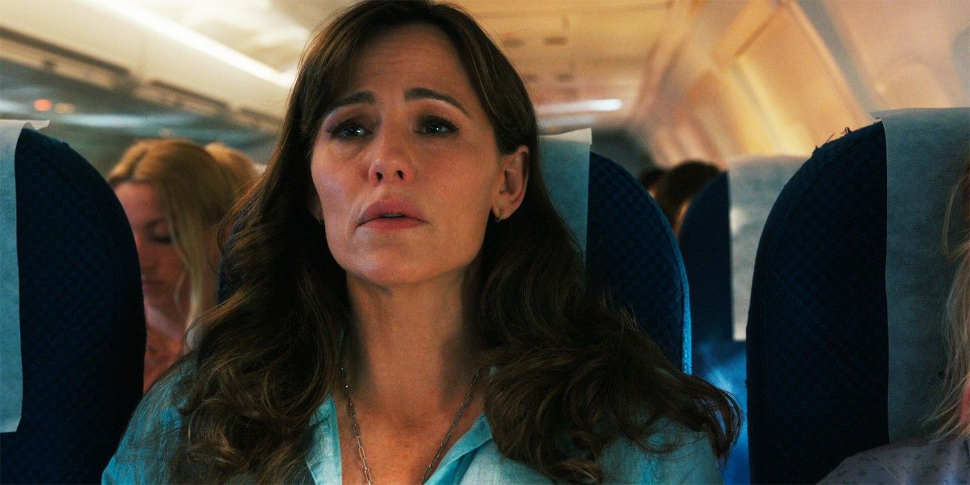 Jennifer Garner on a plane in The Last Thing He Told Me