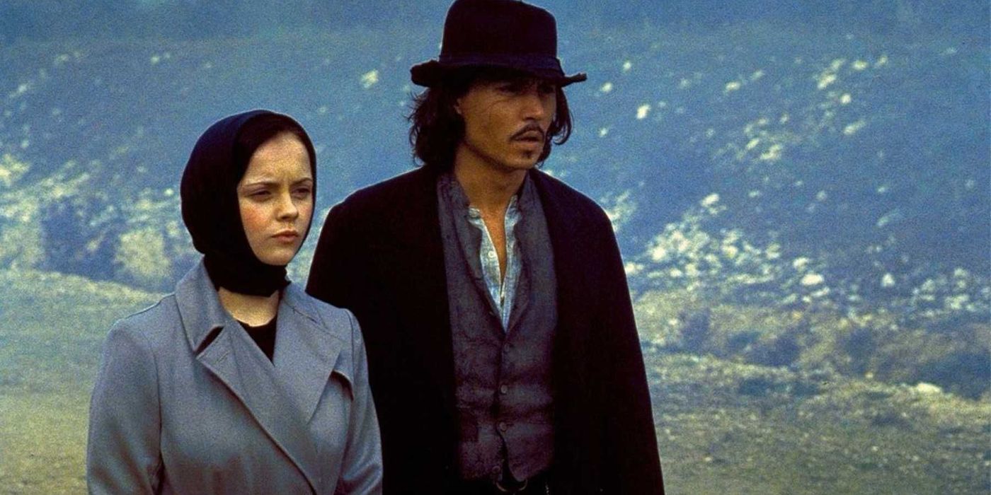 Johnny Depp and Christina Ricci in The Man Who Cried