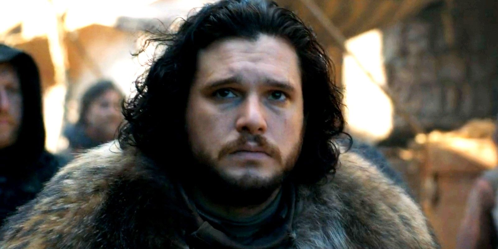 Jon Snow looking sad in Game of Thrones season 8