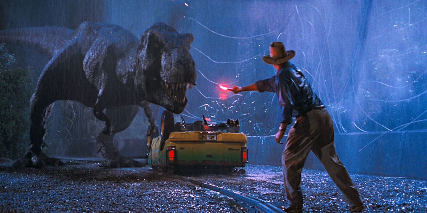 Sam Neill T rex flare jurassic park