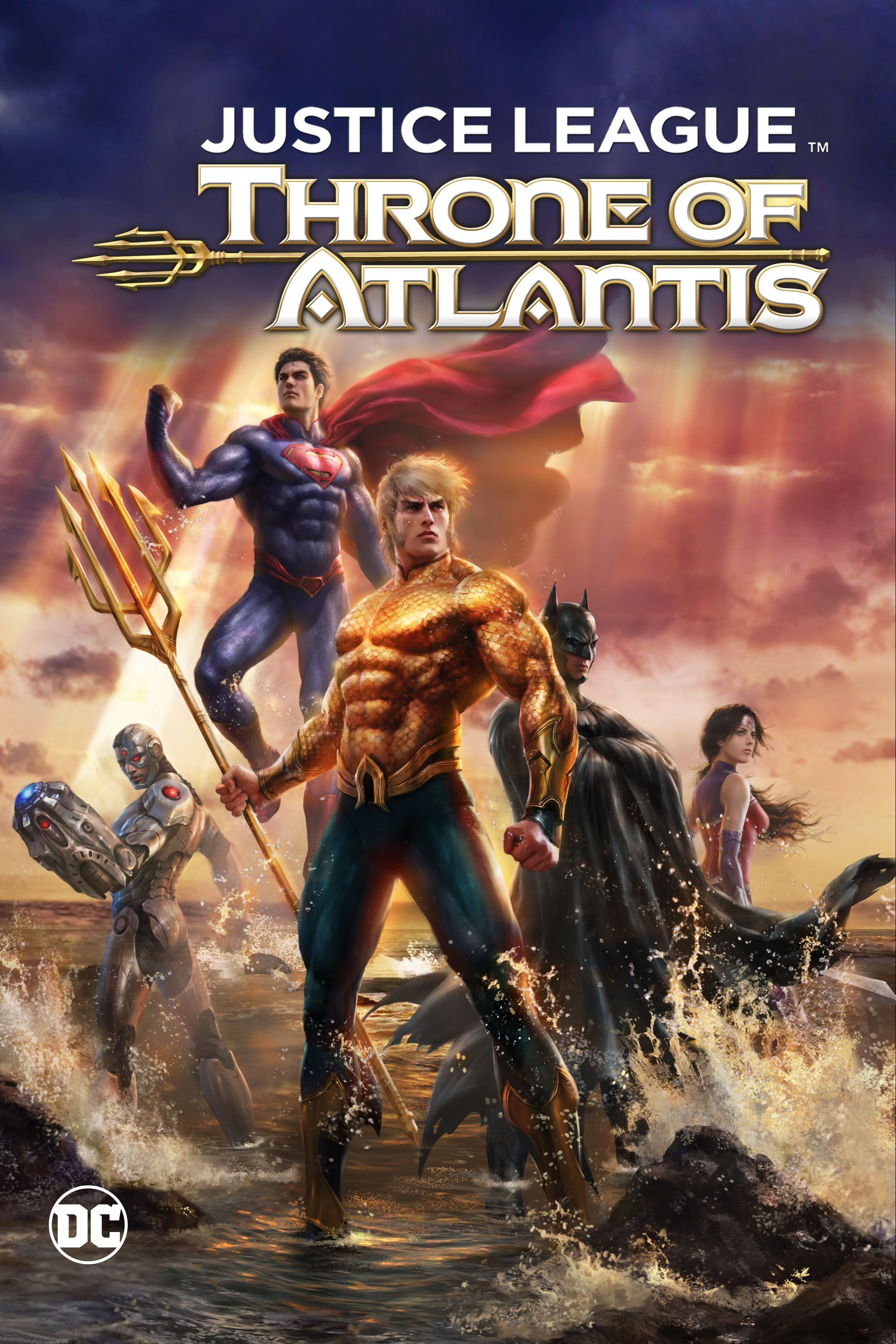 justice league throne of atlantis poster