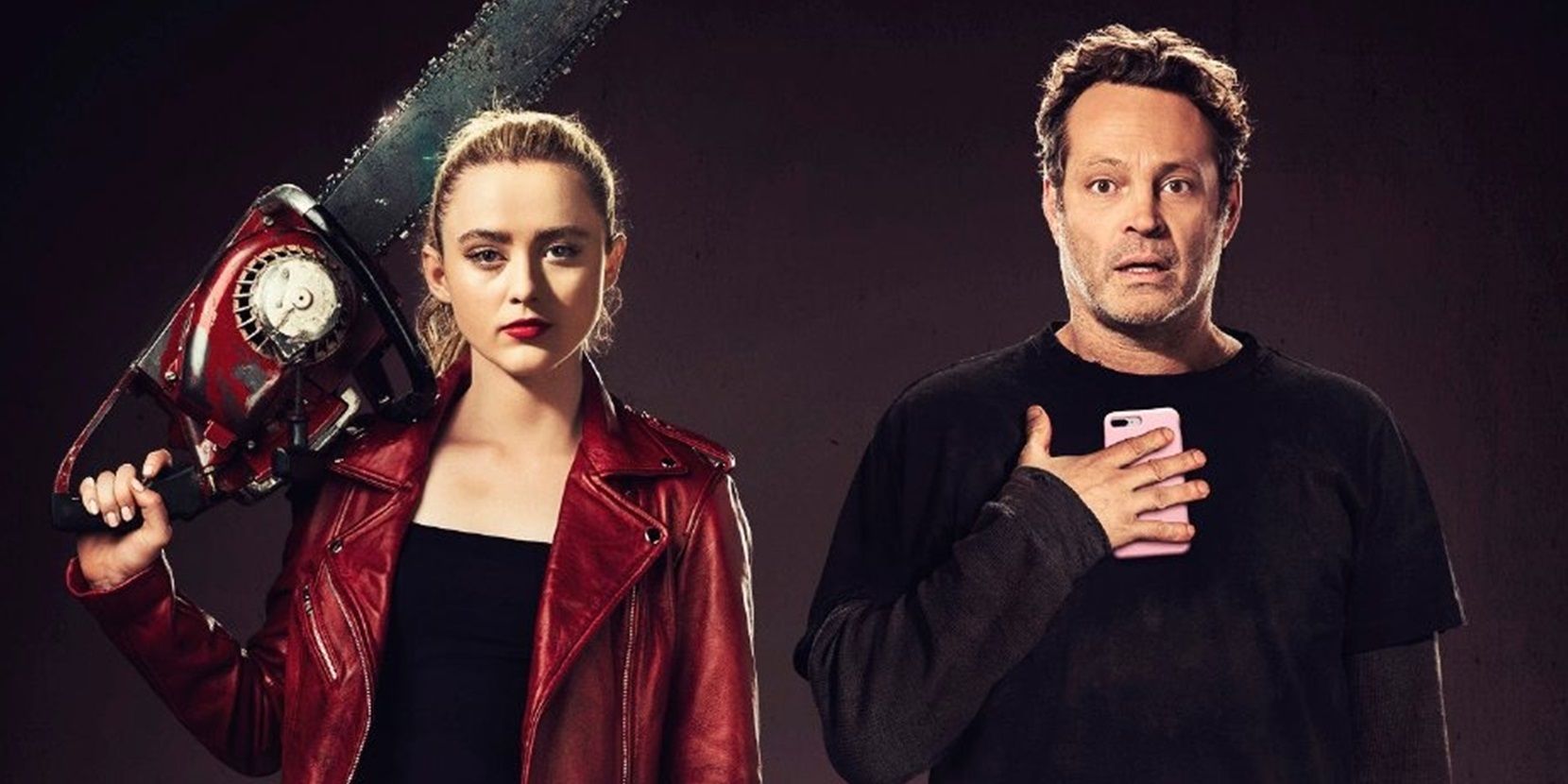 Kathryn Newton and Vince Vaughn on the poster for Freaky