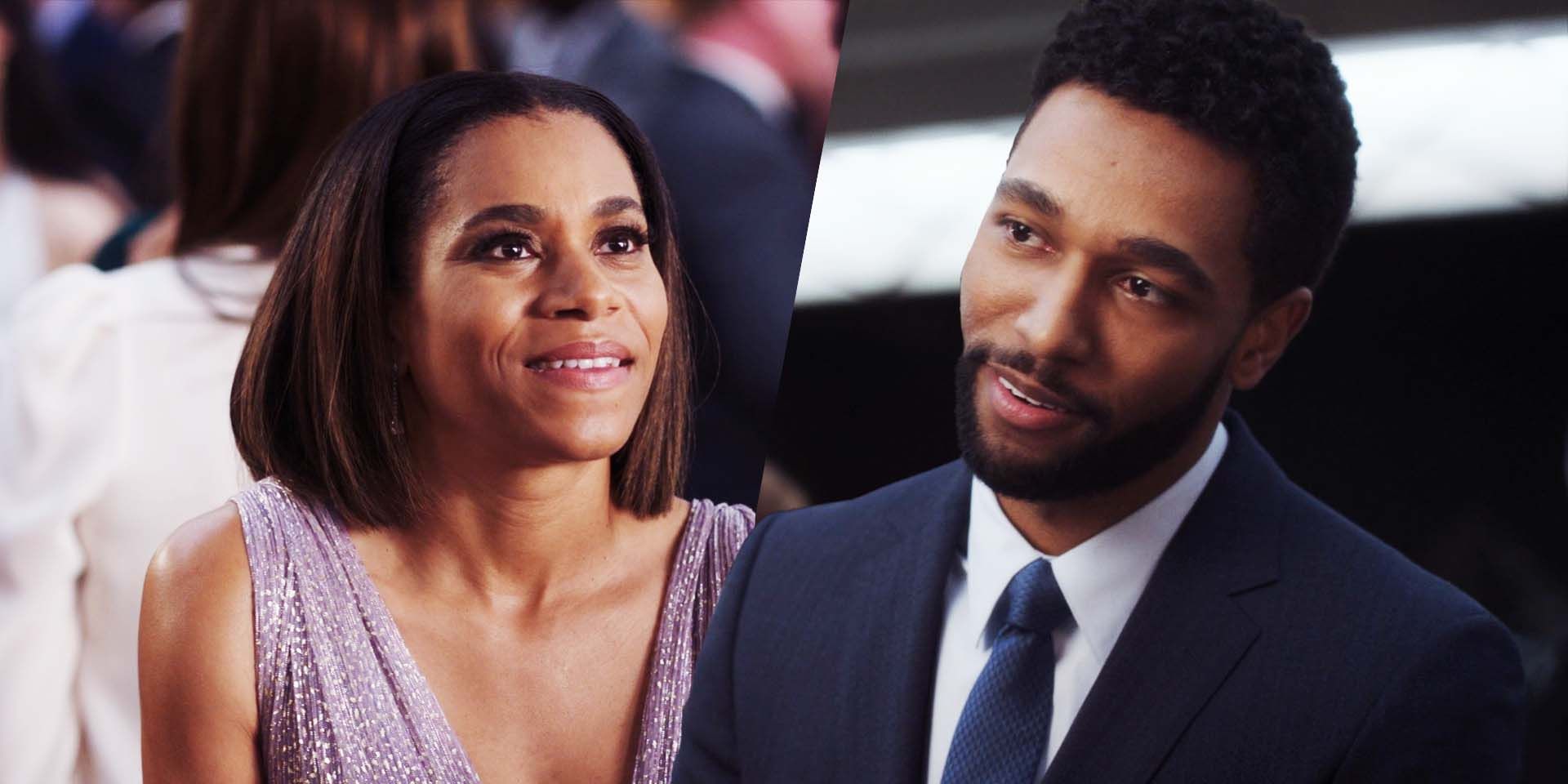 Kelly McCreary as Maggie Pierce and Anthony Hill as Winston Ndugu in Grey's Anatomy season 19 episode 20