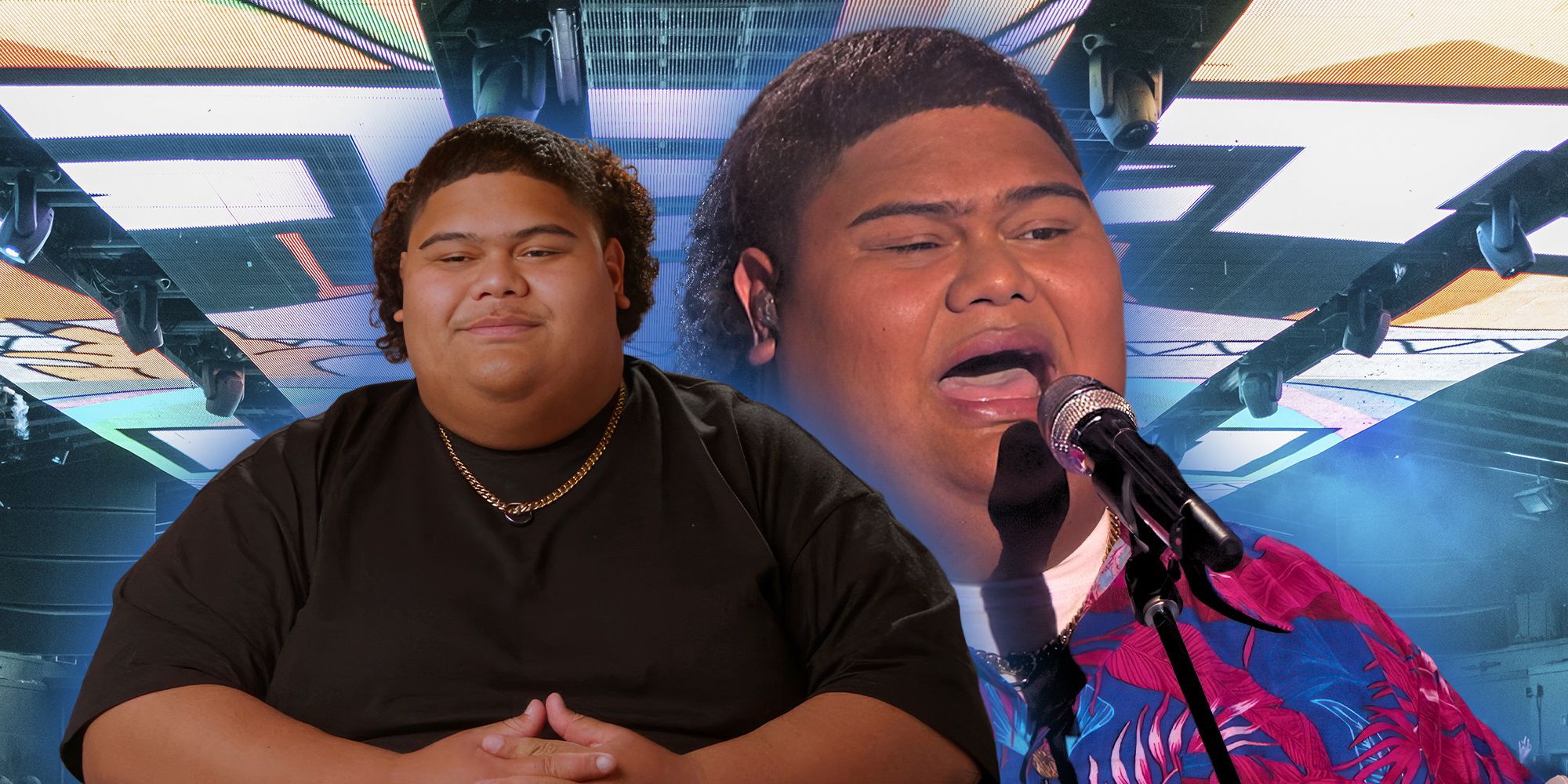 Images côte à côte de Iam Tongi de la saison 21 d'American Idol