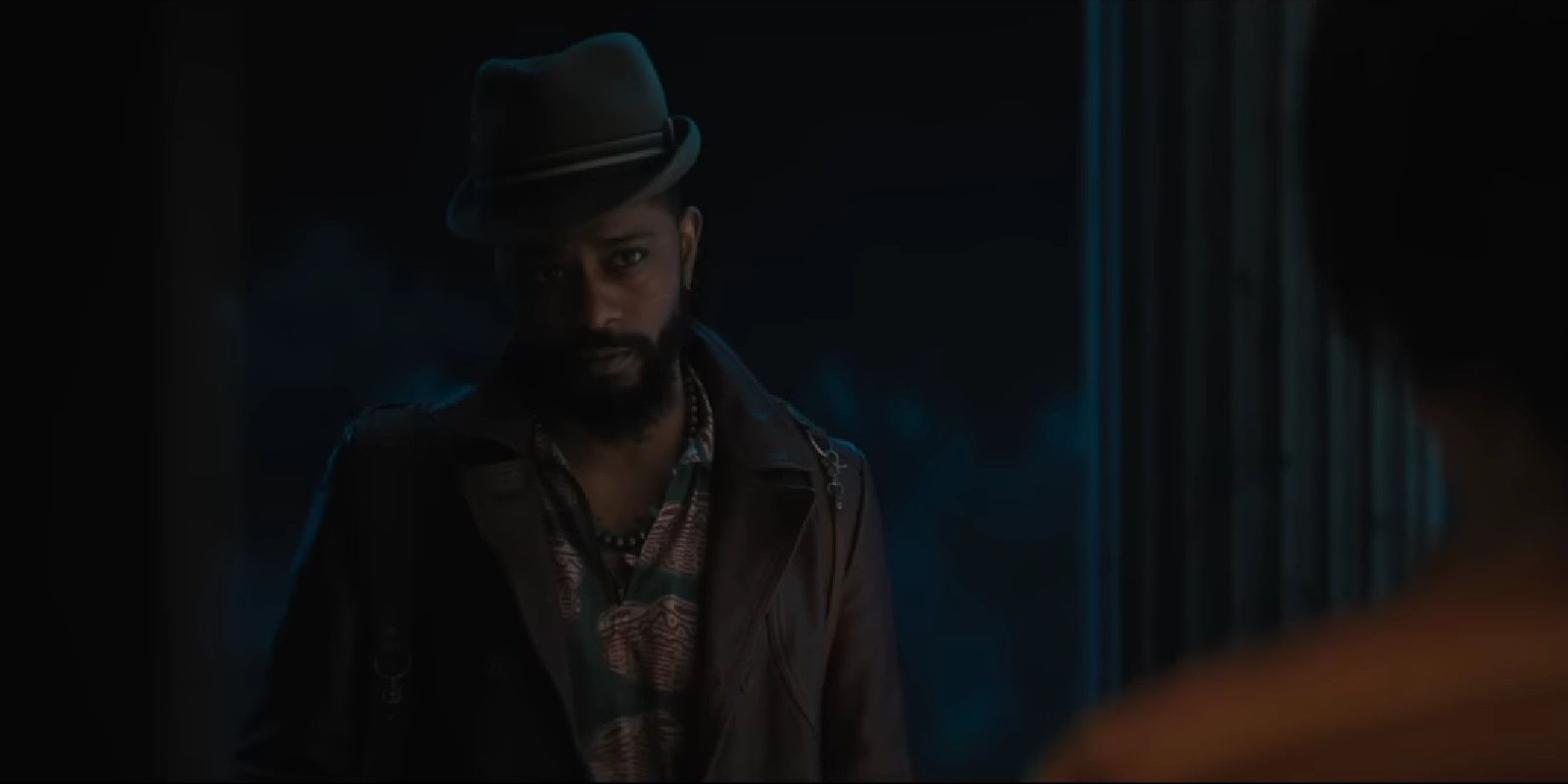 LaKeith Stanfield in a doorway in Haunted Mansion