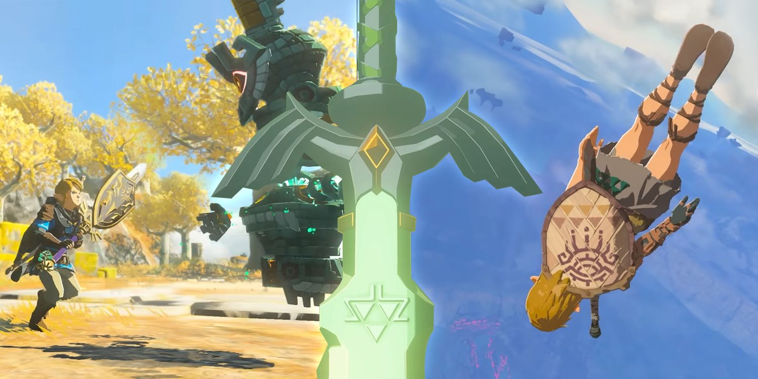 Legend of Zelda Tears of the Kingdom Link and Master Sword