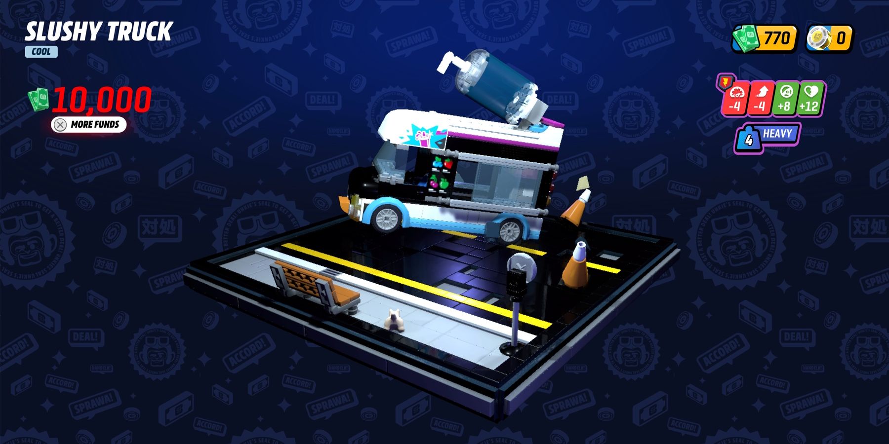 Caminhão lamacento LEGO 2K Drive