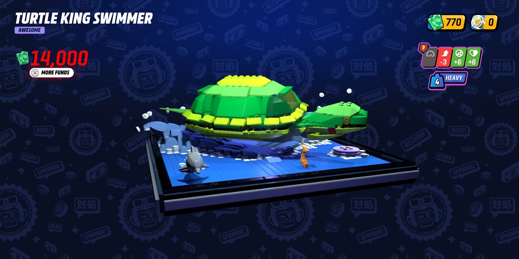 LEGO 2K Drive Tartaruga Rei Nadador