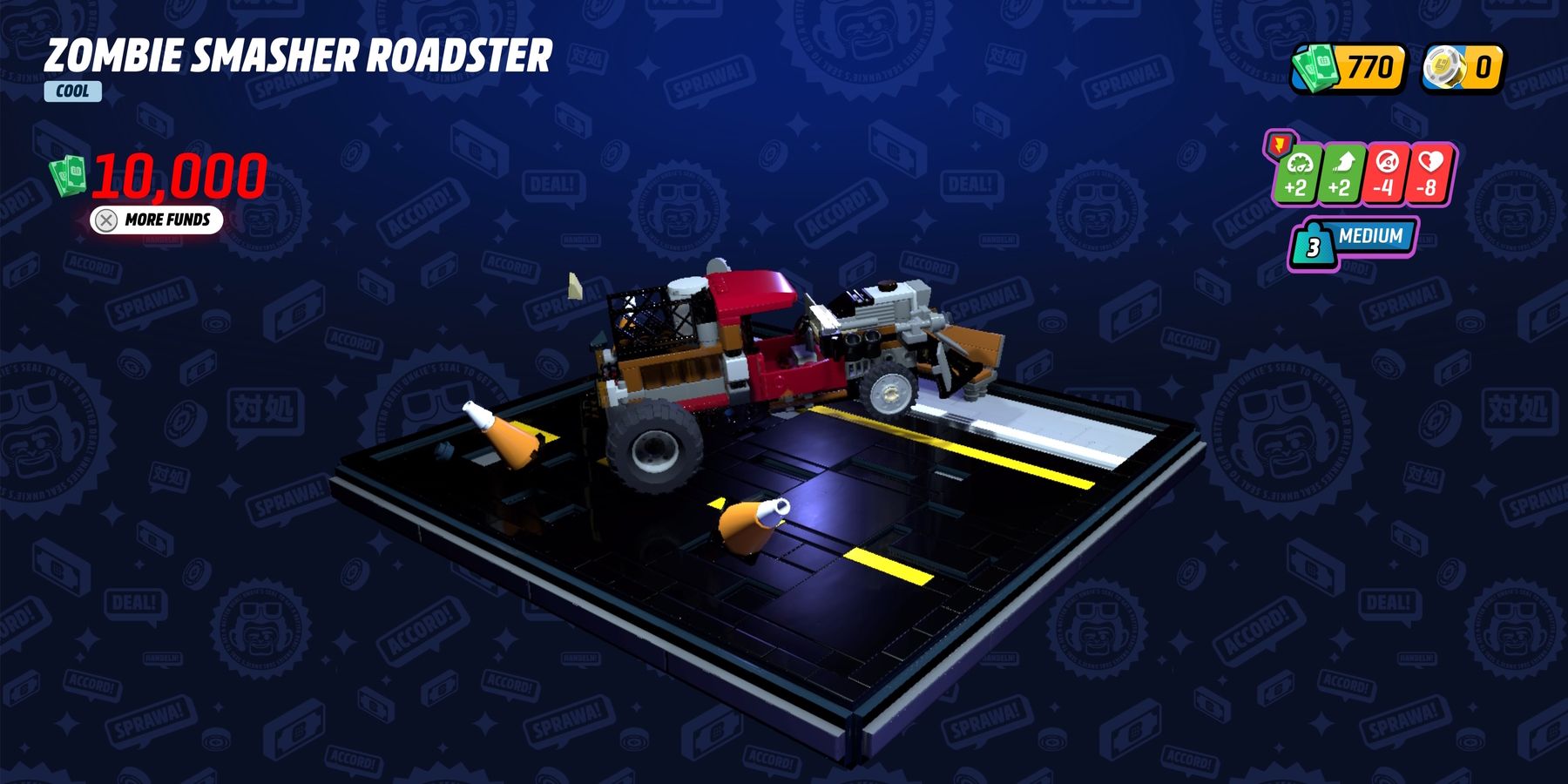 LEGO 2K Drive Zombie Smasher Roadster