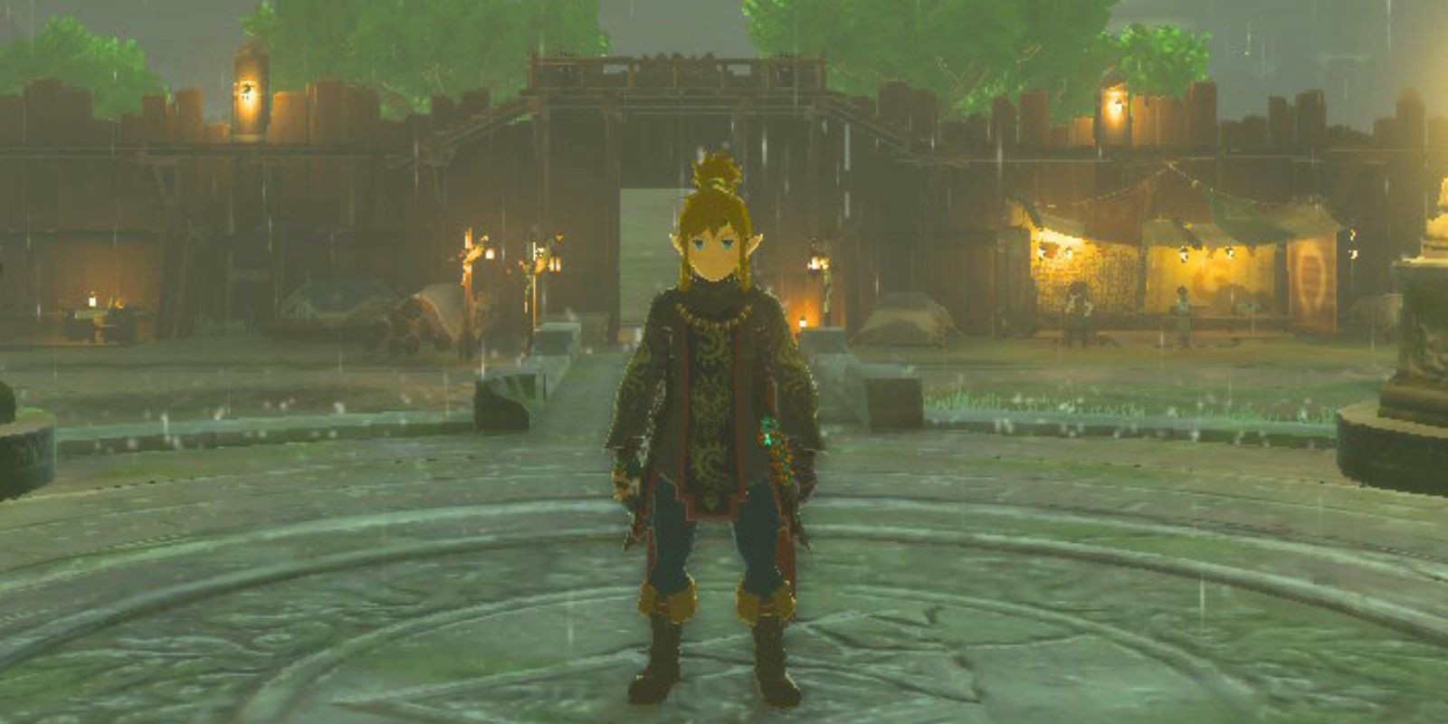 Link wearing the Tunic of the Depths in Zelda TOTK