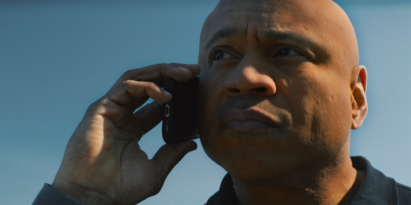 LL Cool J on the phone in the NCIS Hawaii season 2 finale