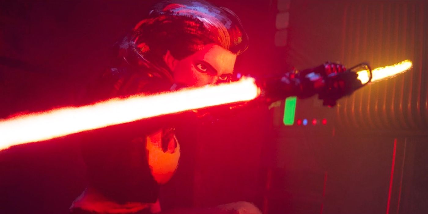 Lola's Doubled-Bladed Lightsaber in Star Wars Visions Season 2