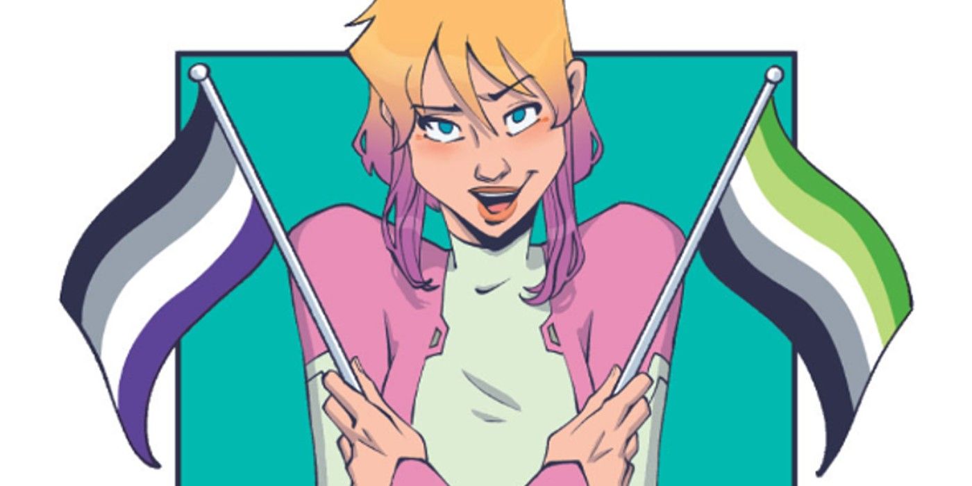 Love Unlimited Gwenpool #48 Gwen With Aro Flags