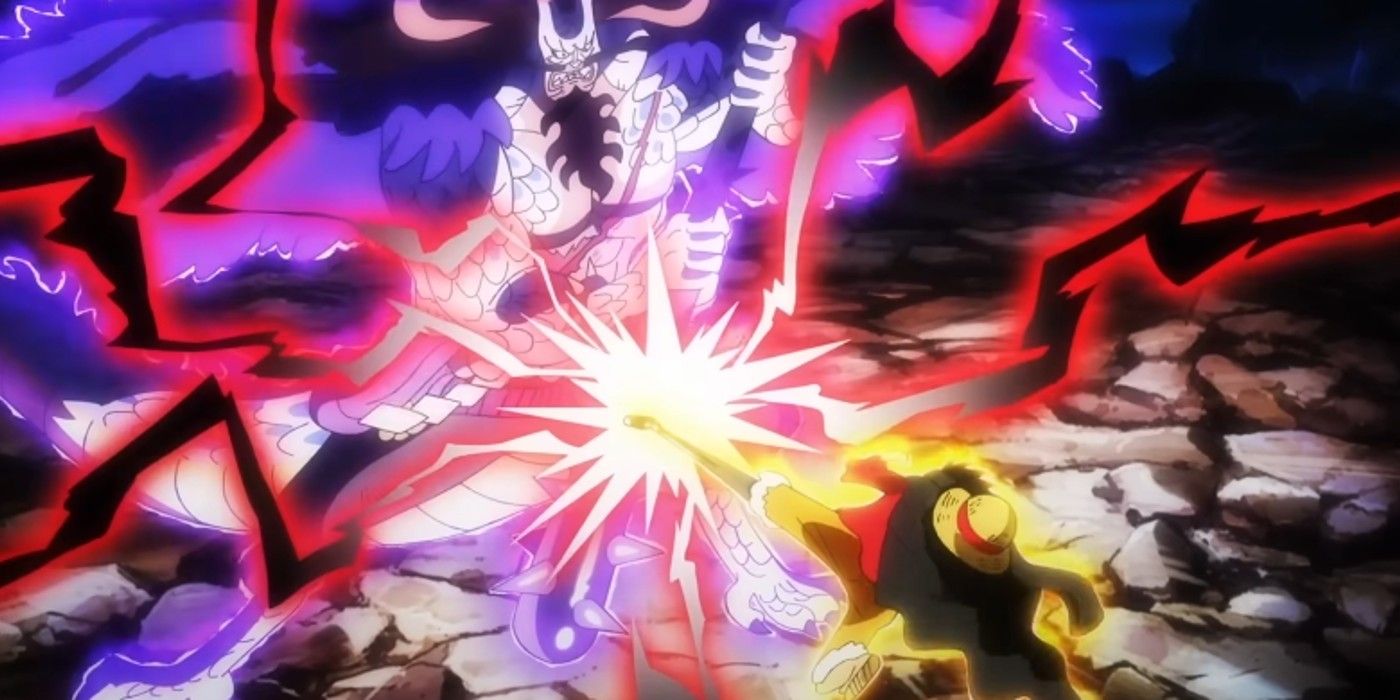 Luffy dan Kaido di One Piece episode 1063