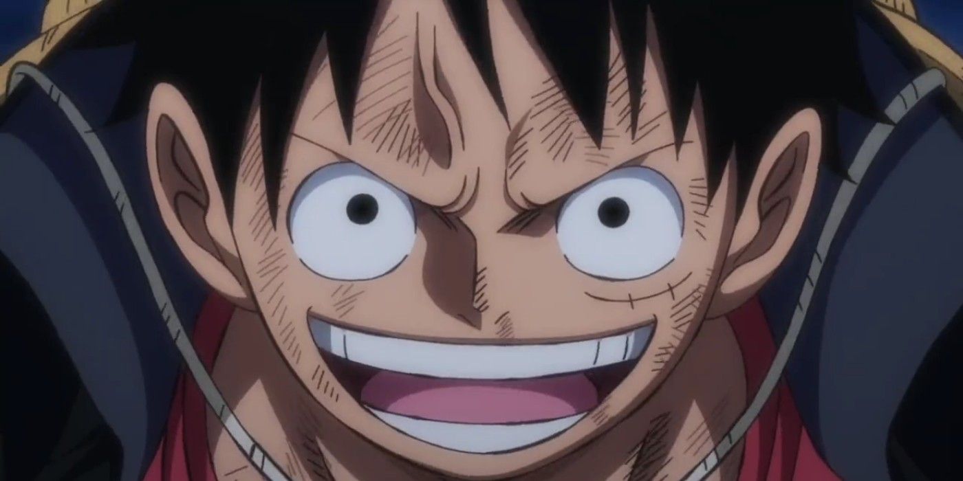 Luffy tersenyum di One Piece episode 1063