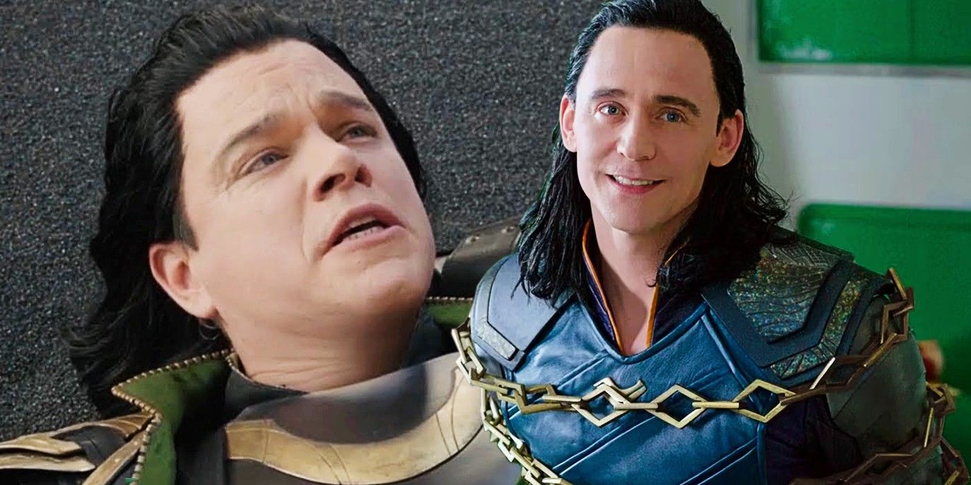 Matt Damon and Tom Hiddleston as Loki in Thor Ragnarok