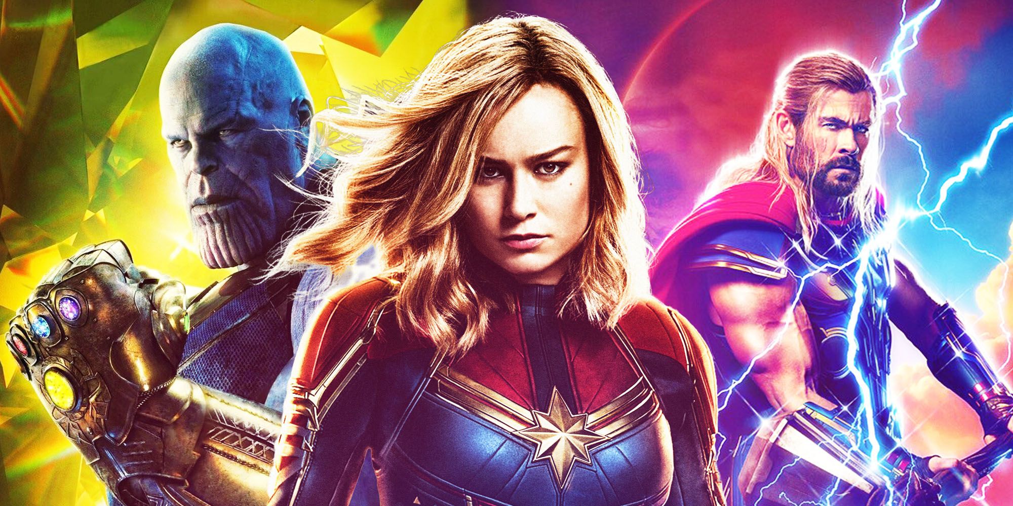 MCU Thanos Captain Marvel Thor