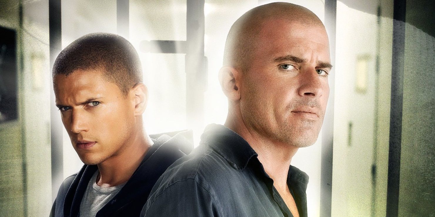 Michael and Lincoln on a poster for Prison Break