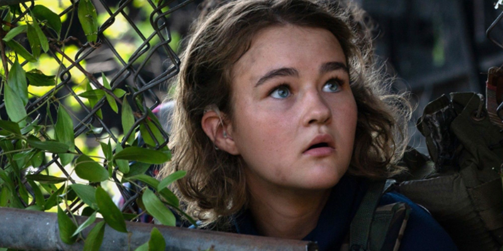 Millicent Simmonds looking up in A Quiet Place Part II
