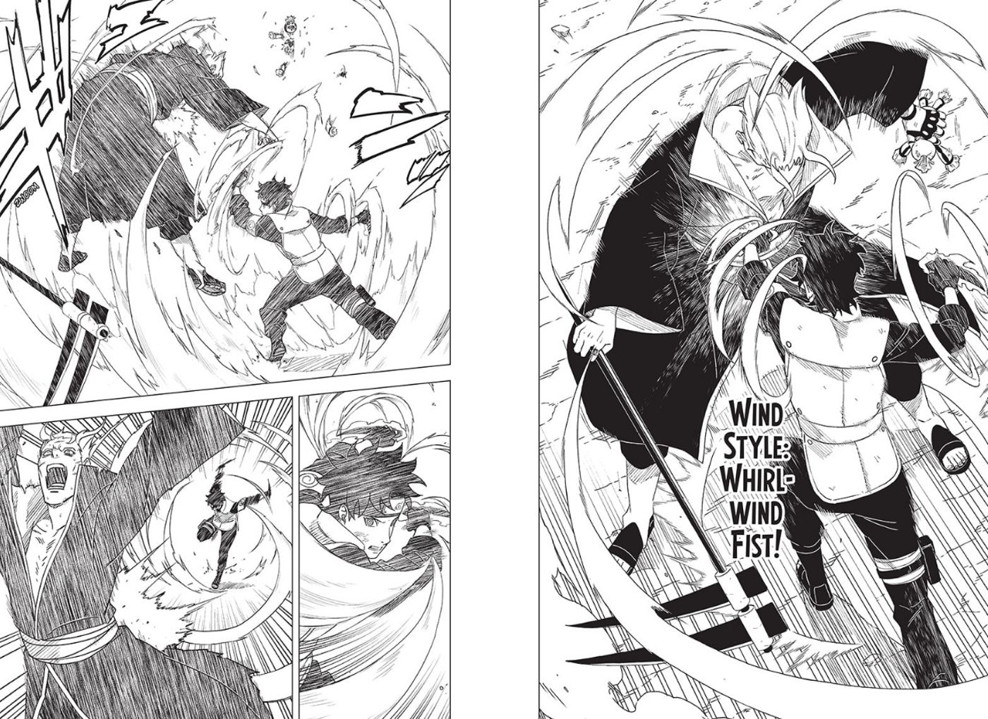 Mirai menggunakan Whirlwind Fist melawan Ryuki