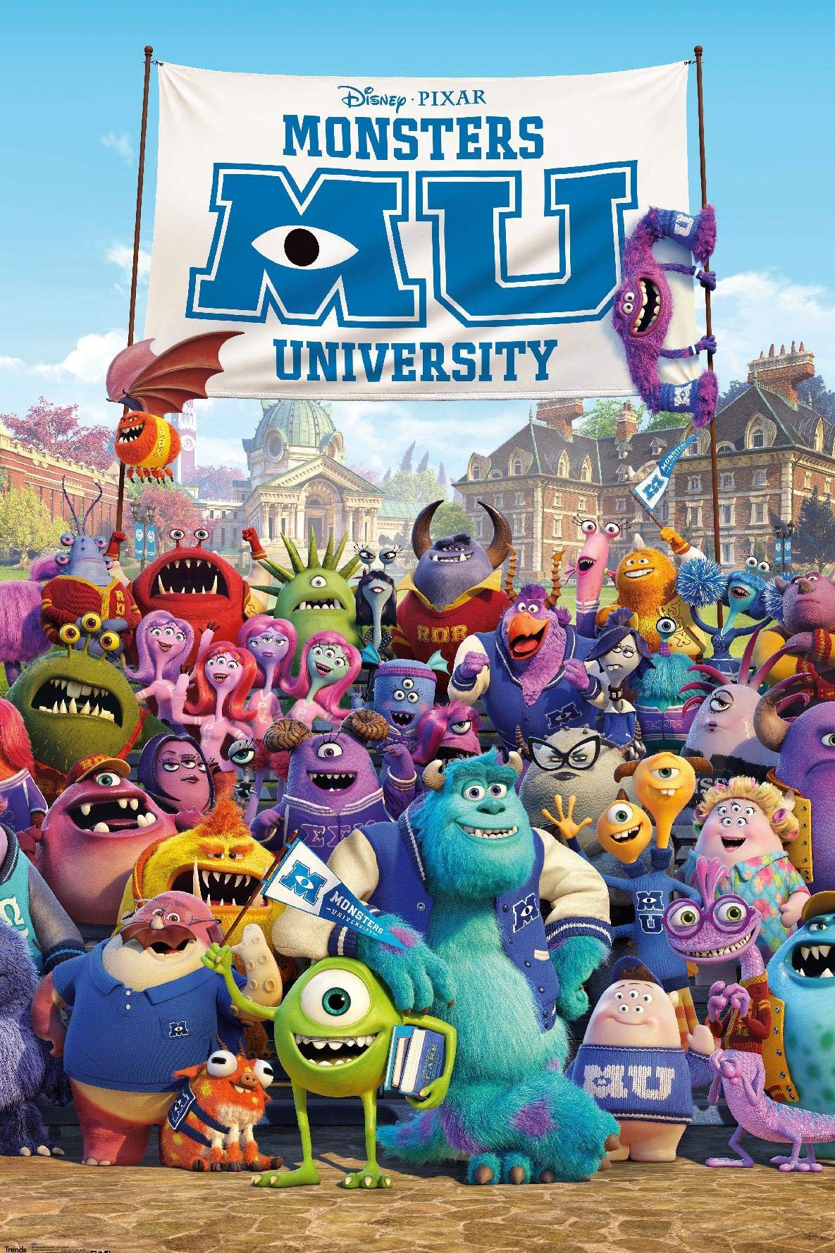 Monsters University Pixar Movie Poster