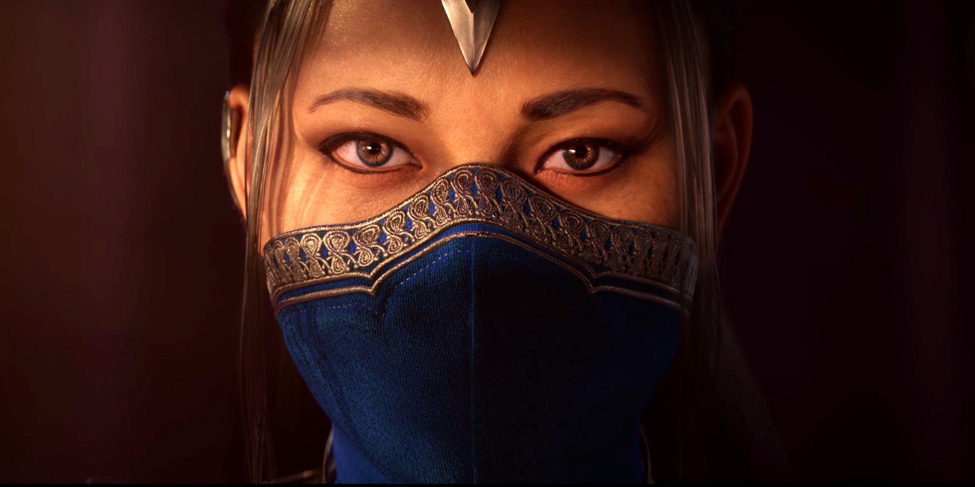 Kitana facing the viewer in Mortal Kombat 1.