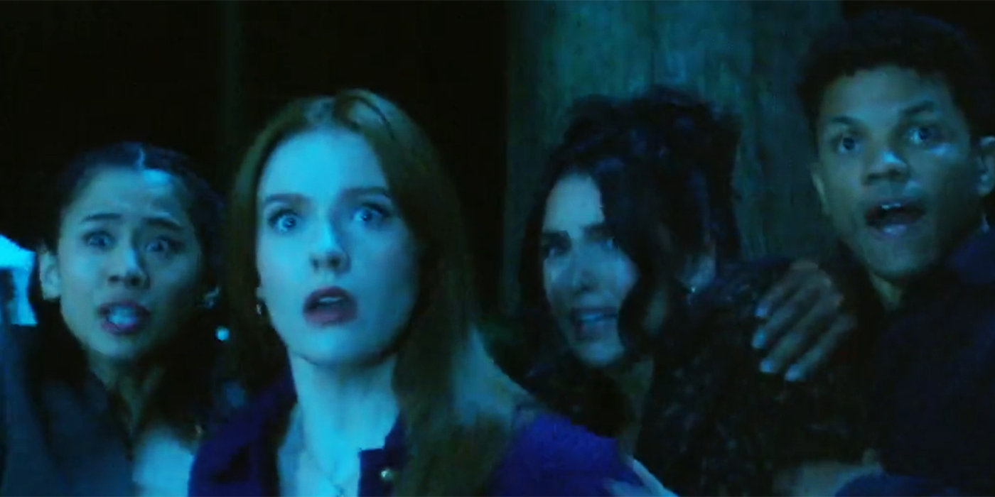 Nancy and her friends looking scared in Nancy Drew season 4 trailer