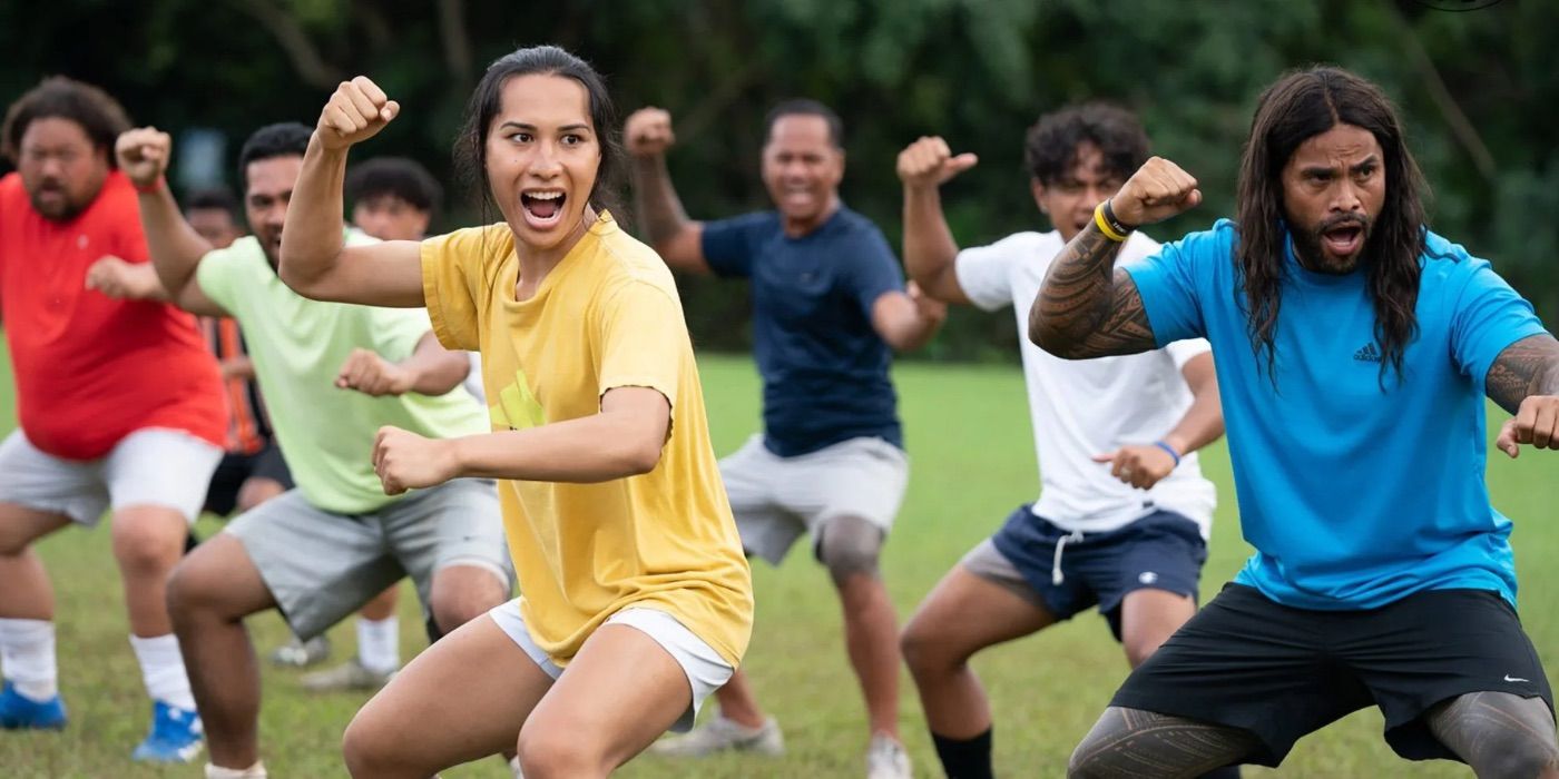 Los equipos de fútbol de América Samoa gritan al unísono en Next Goal Wins 