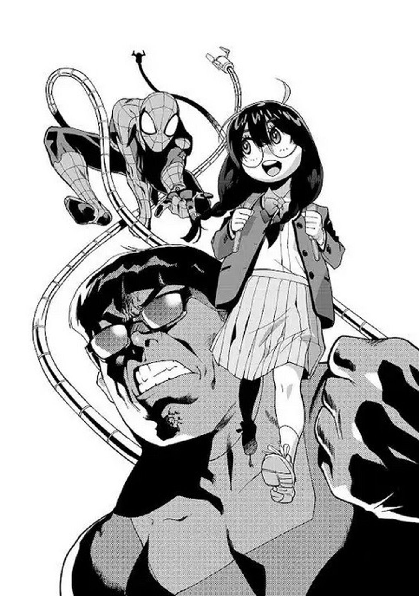 gurita gadis spider-man manga spin-off mha