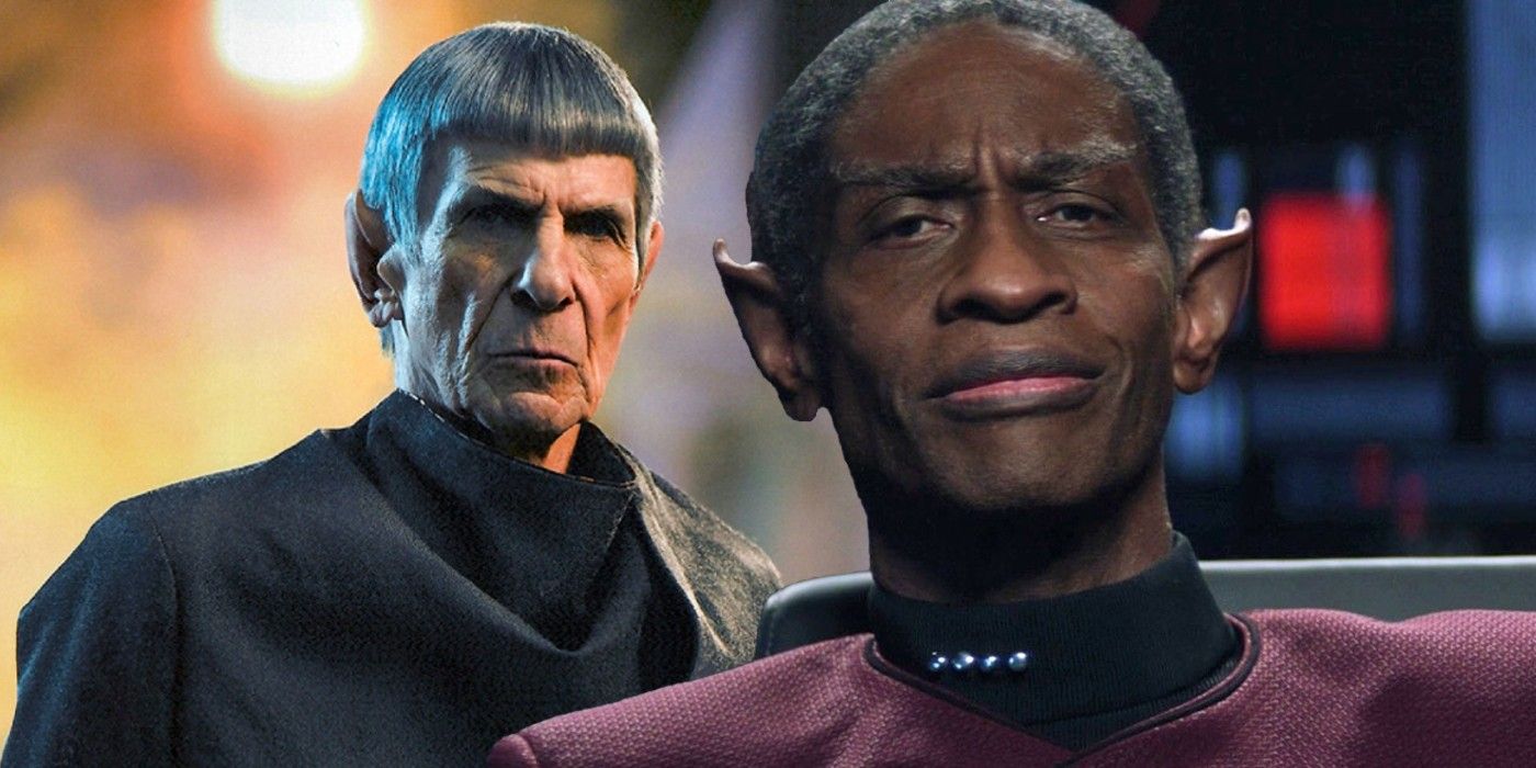 Old Spock and Tuvok from Star Trek 2009 and Picard respectively.