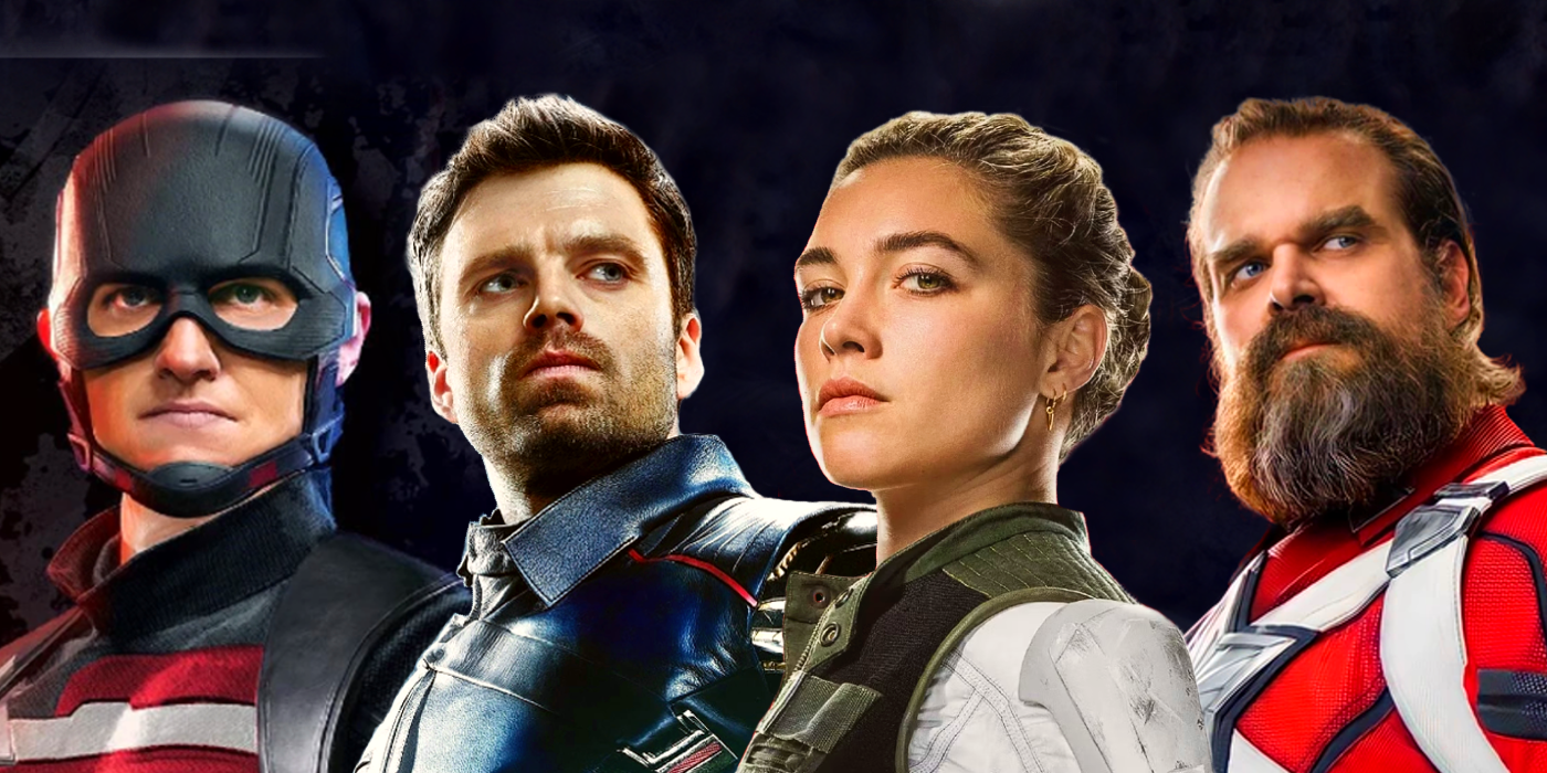 U.S. Agent, Bucky Barnes, Yelena Belova and Red Guardian MCU Thunderbolts