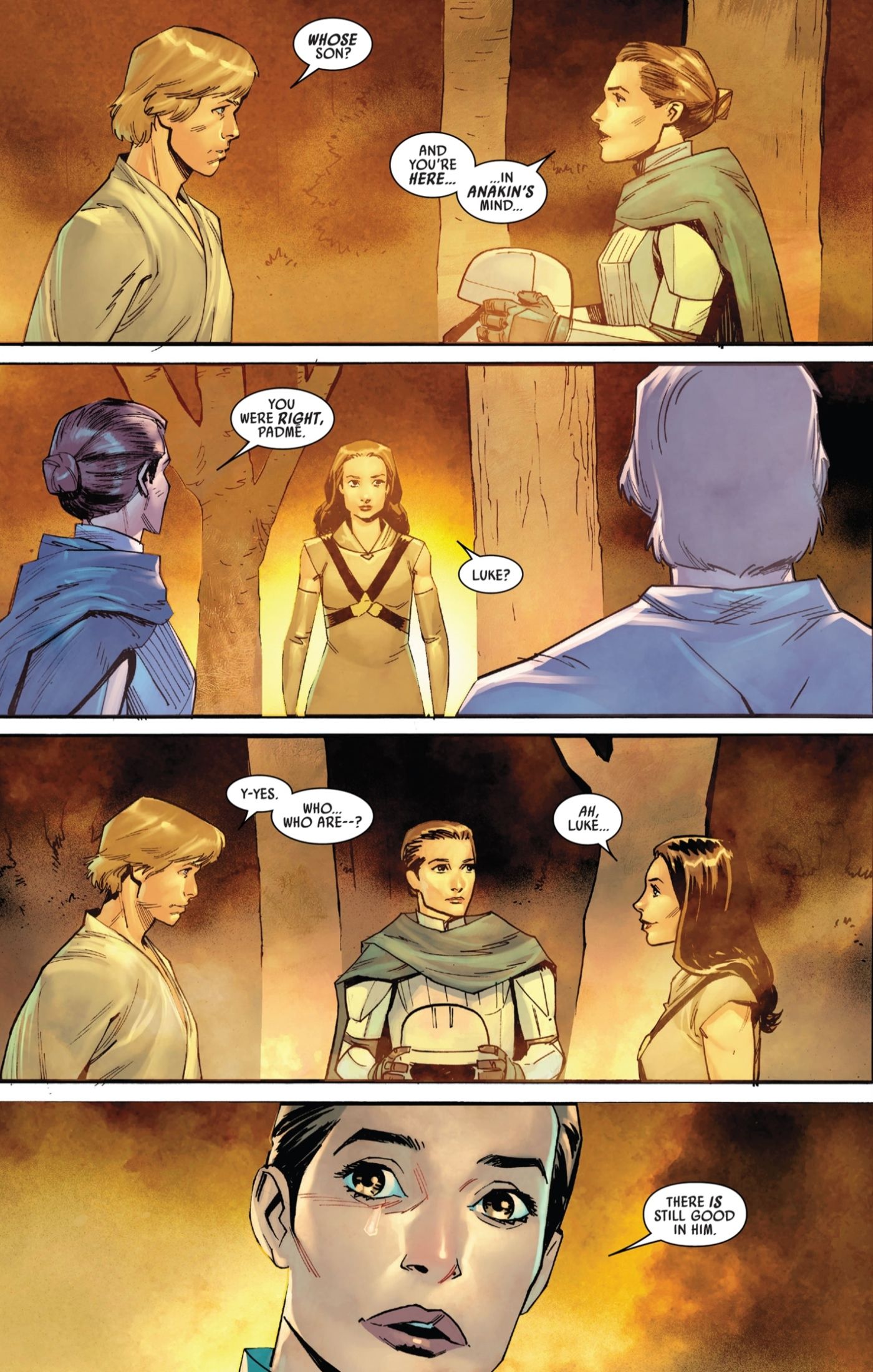 Padme knew Luke would redeem Darth Vader.