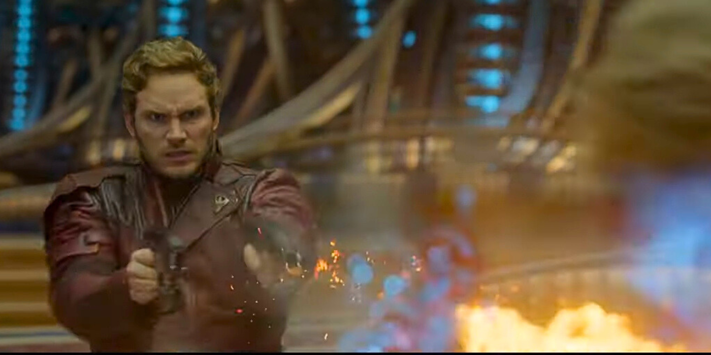 Peter Quill Star-Lord fights Ego in Guardians Of The Galaxy 2