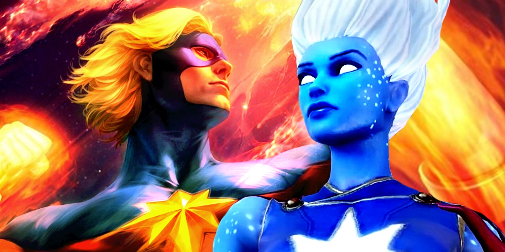 Phyla-Vell and Mar-Vell the Original Captain Marvel