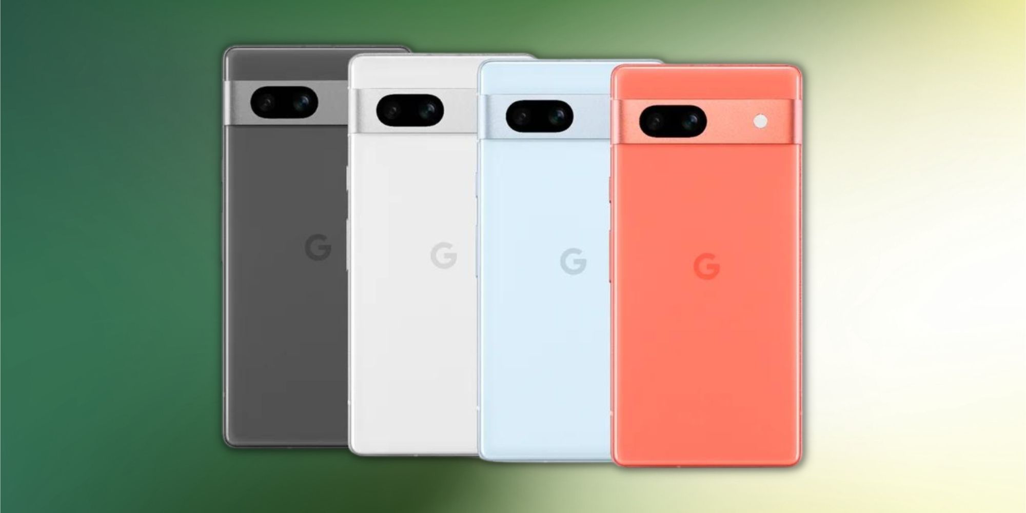 Pixel 7a in four colors