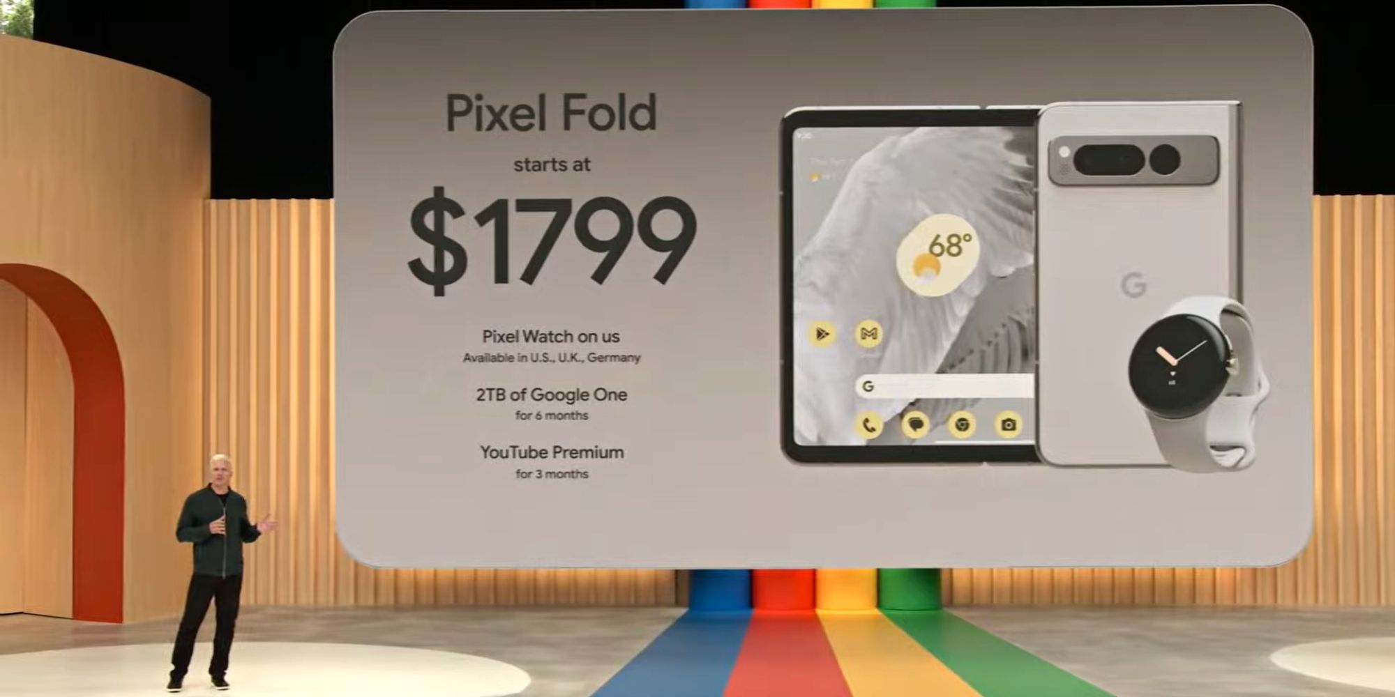 Pixel Fold revealed at the Google IO with price