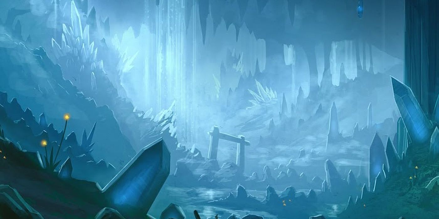 Gua-gua kristal yang berkilauan membentang ke kejauhan