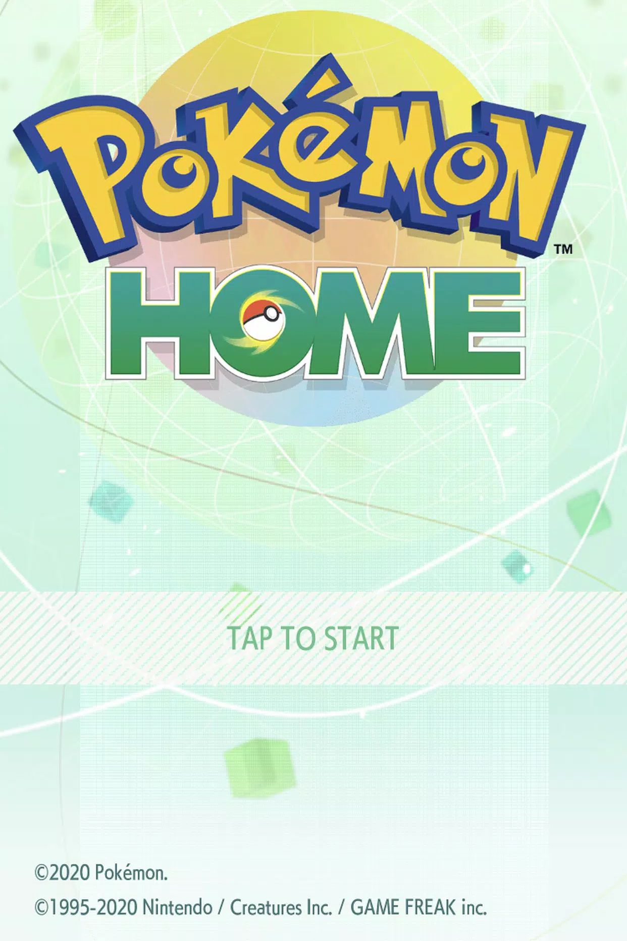 Pokemon Home Game App Screen