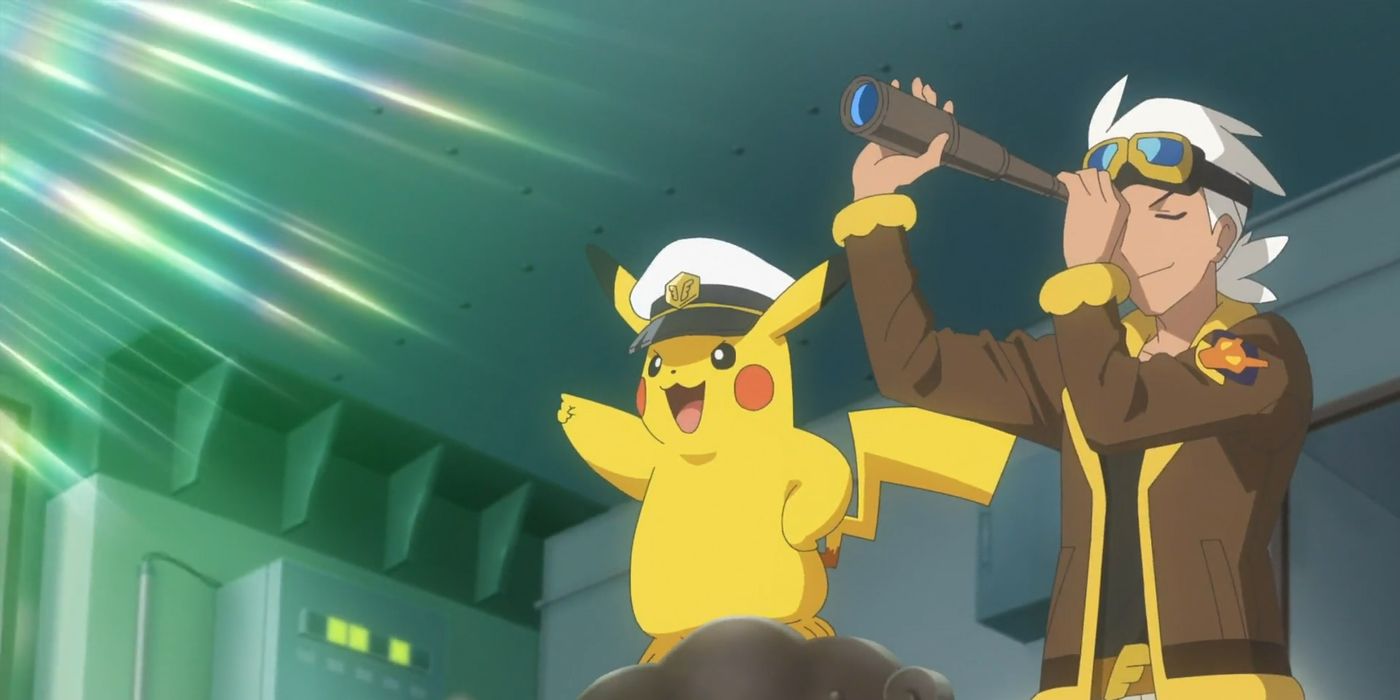 Meet Pokémon's New Anime Characters: Professor Friede and Captain Pikachu!