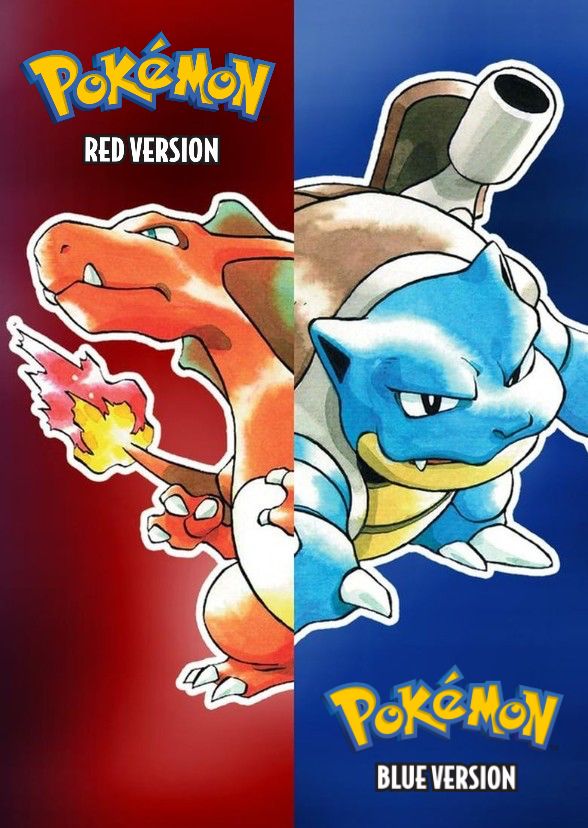 Pôster do jogo Pokémon Vermelho Azul