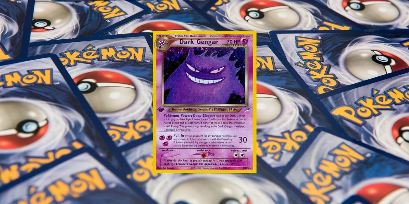 The Pokémon TCG's Dark Gengar card from the Neo Destiny set.