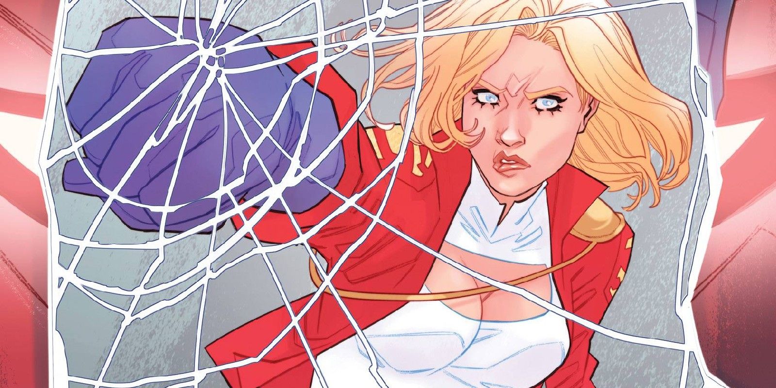 Power Girl Punching Glass