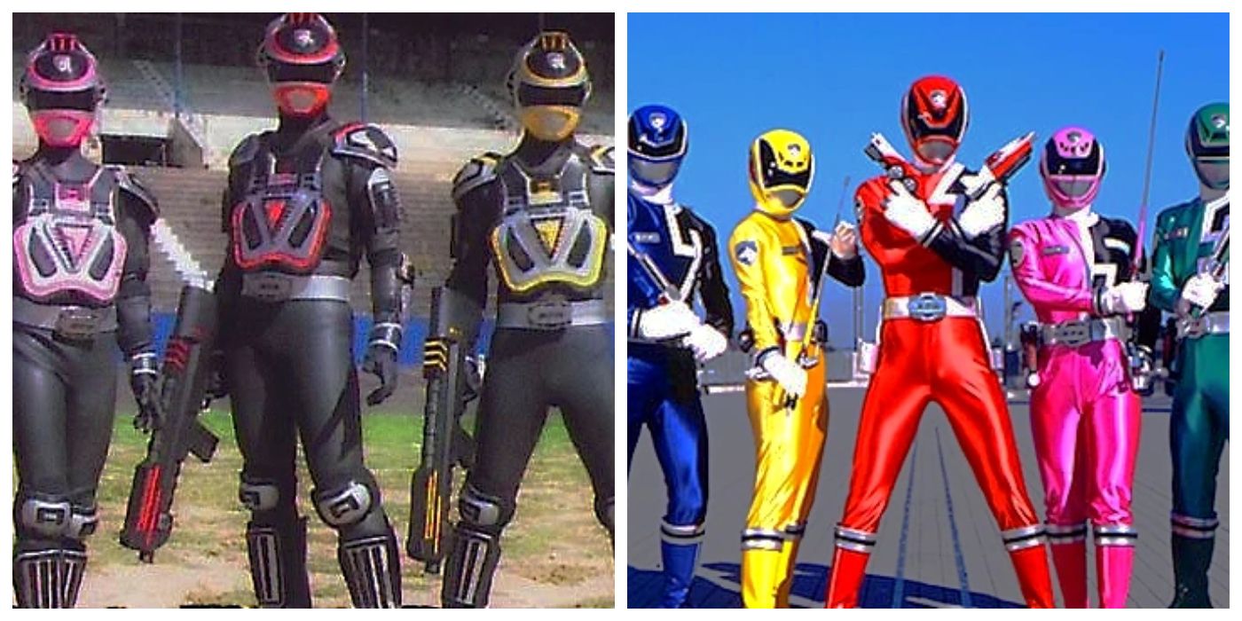 Power Rangers SPD's A-Squad Rangers and B-Squad Rangers