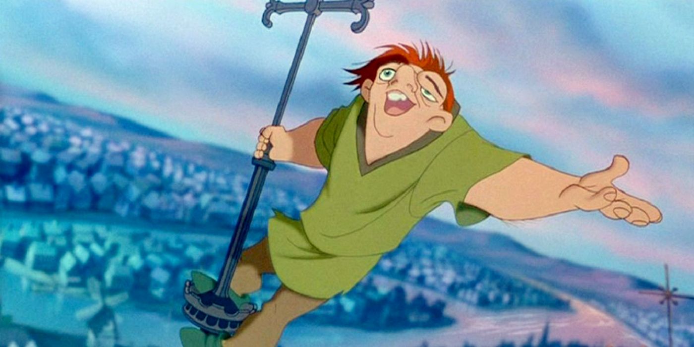 Quasimodo sings Out There in The Hunchback Of Notre Dame.