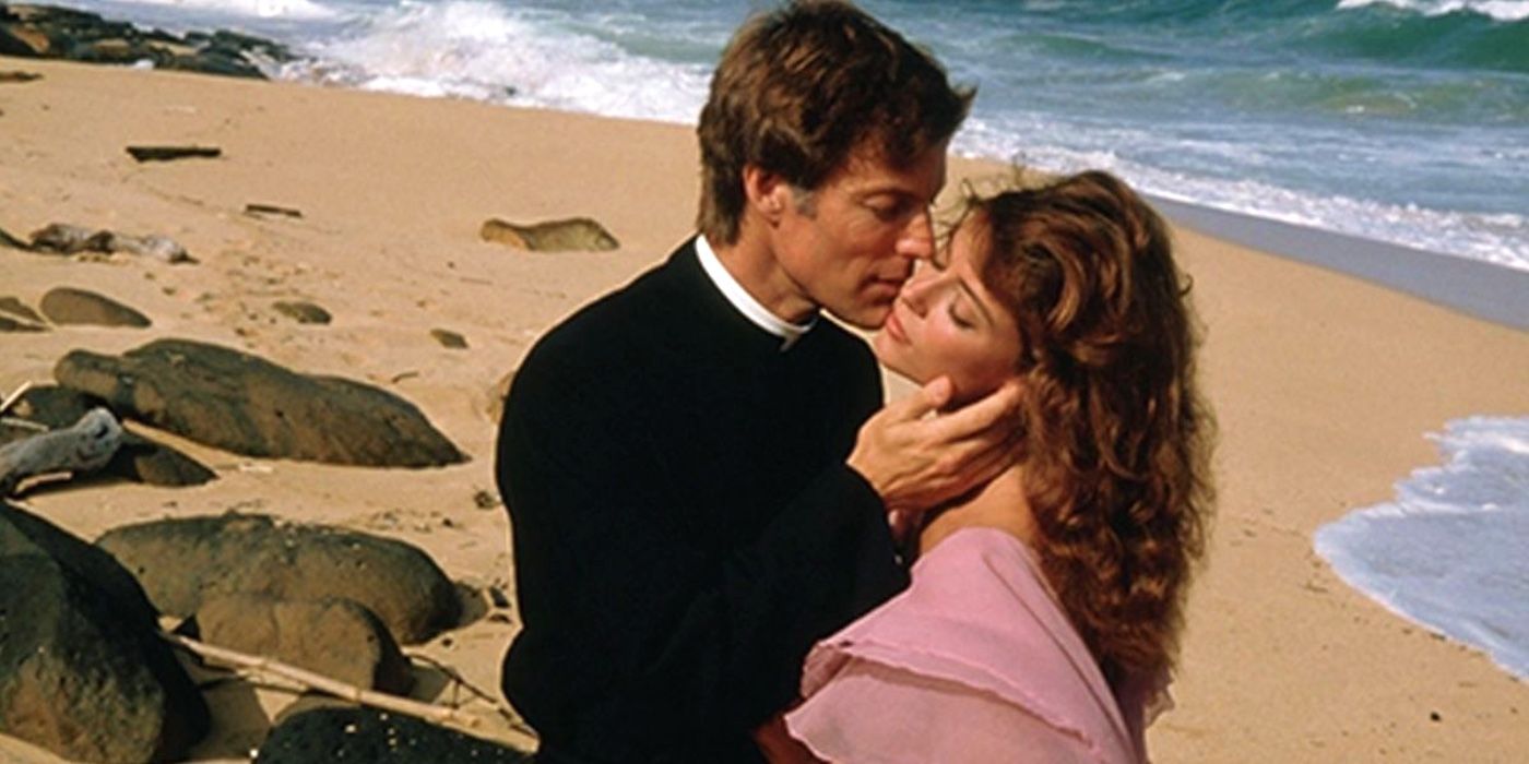 Ralph kissing Maggie in The Thorn Birds