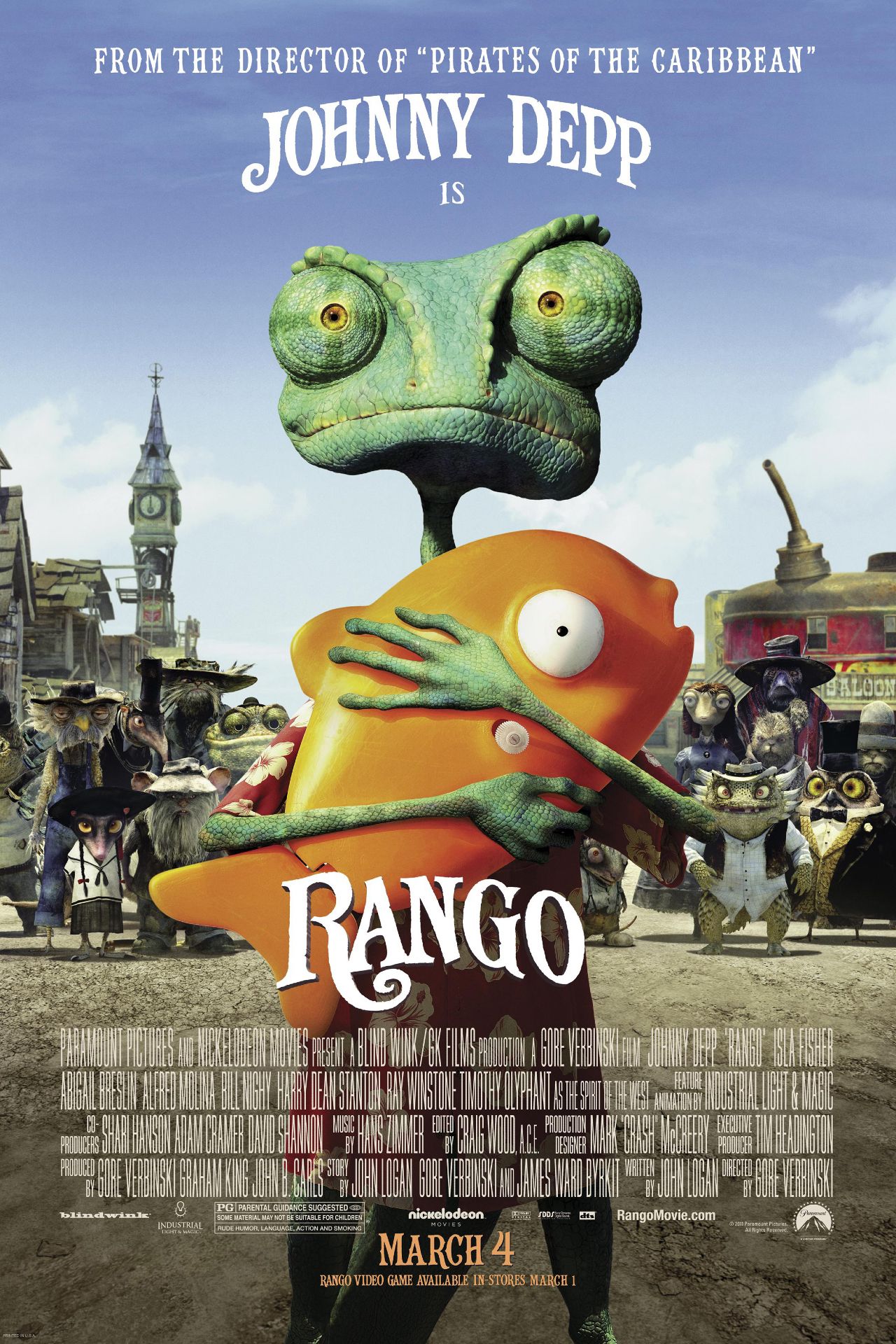 cartel de la película rango