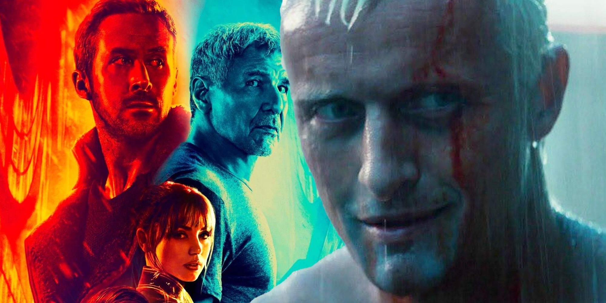 Roy Batty and the Blade Runner 2049 poster