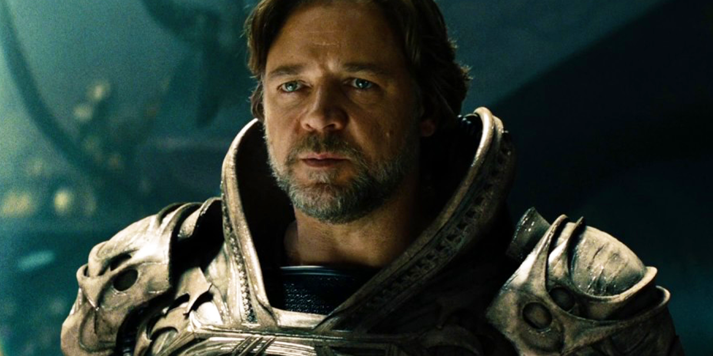 russell crowe on krypton in man of steel