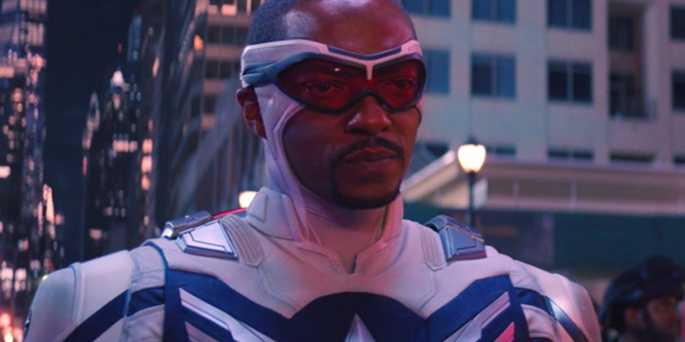 sam wilson as captain america in the falcon and the winter soldier